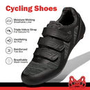 Men's Women's Riding Cycling Shoes Delta Cleat Set Compatible Peloton SPD Black - Brand New
