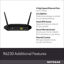 NETGEAR WiFi Router (R6230) - AC1200 Dual Band Wireless Speed (up to 1200 Mbps) Like New