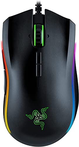 RAZER MAMBA ELITE WIRED GAMING MOUSE 5G 16K DPI OPTICAL SENSOR RZ01-0256 - BLACK Like New