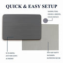Layameis Stone Bath Mat, Diatomaceous Earth 23.6 x 15.4 inches B0B38NB21D - Grey - Like New