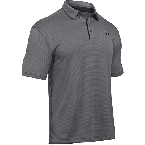 UA Men's Tech Golf Polo Grey/Black Size XL - Brand New
