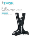TONE FITNESS WEIGHTED VEST | 8LB HHWV-TN-8 - BLACK - Like New