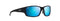 MAUI JIM MEN'S LOCAL KINE POLARIZED WRAP SUNGLASSES 61MM SOFT BLACK/GRAY - Like New