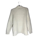 NWT BAREFOOT DREAMS COZYCHIC MIXED SHEARLING PULLOVER - SIZE: WOMEN M - PEARL - Brand New