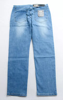 BLU ROCK MEN'S FLEX STRETCH SLIM FIT STRAIGHT JEANS - MEN 34X31 - LIGHT BLUE - Brand New