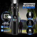 Flashlights High Lumens 100000 Rechargeable,Super Bright 50W LED - BLACK - Brand New