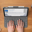 LOGITECH SLIM FOLIO FOR IPAD (7TH, 8TH AND 9TH GEN) - GRAPHITE - Like New