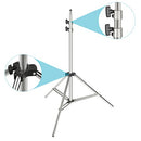 Neewer 2-pack Stainless Steel Light Stand Foldable Heavy Duty 37-79in/95-200in - Brand New