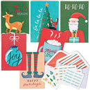 BND-CHRCARDENV-36P, Christmas Cards, 36 Pack Blank Greeting Cards, Vertical - Brand New