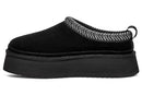 1159750 KOOLABURRA POLYESTER FUR-LINED HOUSE SHOE WOMEN 11 BLACK - Like New
