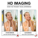 KOHROS BATHROOM MIRROR RECTANGLE BEVELED FRAMELESS WALL MIRROR - SILVER - Like New