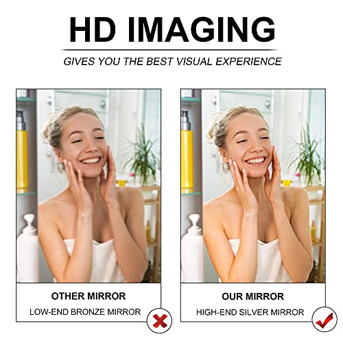 KOHROS BATHROOM MIRROR RECTANGLE BEVELED FRAMELESS WALL MIRROR - SILVER - Like New