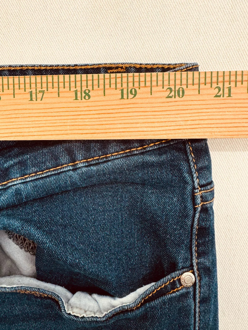 BLU ROCK FLEX STRETCH SLIM STRAIGHT JEANS - SIZE: MEN 40/32 - DARK WASH - Brand New