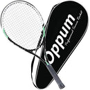 OPPUM Adult Carbon Fiber Tennis Racket, Super Light Weight 4 1/4 - Black Green - Brand New
