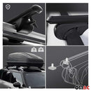 OMAC Roof Rack Cross Bars for Car, SUV, Truck 165Lbs 2Pcs Black - B01M357I3L - Like New