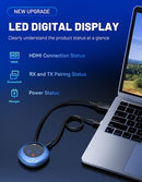 TRUFO WIRELESS HDMI TRANSMITTER AND RECEIVER, 4K DECODE 1080P OUTPUT - BLUE - Brand New