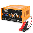 PZ.P 12V 24V Manual Battery Charger Maintainer, 0 to 15A, Desulfator, Orange - Like New