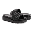 MUK LUKS WOMEN'S SUN CATCHER SANDALS - SIZE: WOMEN 8 - BLACK - Like New