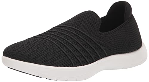 CLARKS WOMEN'S ADELLA STEP SNEAKER SIZE: WOMEN 8.5 BLACK/WHITE - Like New
