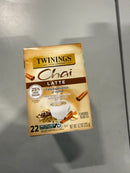 TWININGS CHAI LATTE BLACK TEA SINGLE SERVE K-CUP PODS KEURIG 22 CTS 1 PACK - Brand New