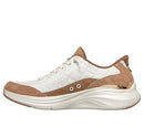 188065 SKECHERS MARTHA STEWART SLIP-INS COZY FIT FOAM, SIZE 6.5, TAN - Like New