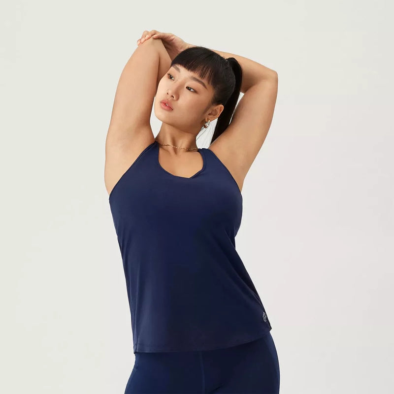 ALLBIRDS WOMEN'S NATURAL FLOW STUDIO TANK - SIZE XS TRUE NAVY - Brand New