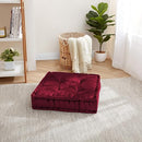 Sweet Home Collection Floor Pillow Large Square Tufted Decorative Cushion - Like New