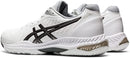 1052A033 ASICS Women's Netburner Ballistic FlyteFoam 2 White/Black Size 6.5 Like New