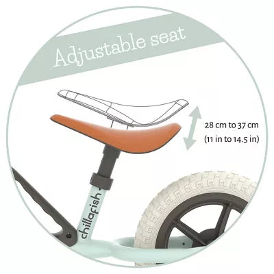 CHILLAFISH CHARLIE BREEZE 10" KIDS' BALANCE BIKE - MINT GREEN - Like New