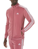 ADIDAS MENS BASIC 3-STRIPES TRICOT TRACK SUIT - SIZE: MEN XLT - PRELOVED CRIMSON - Brand New