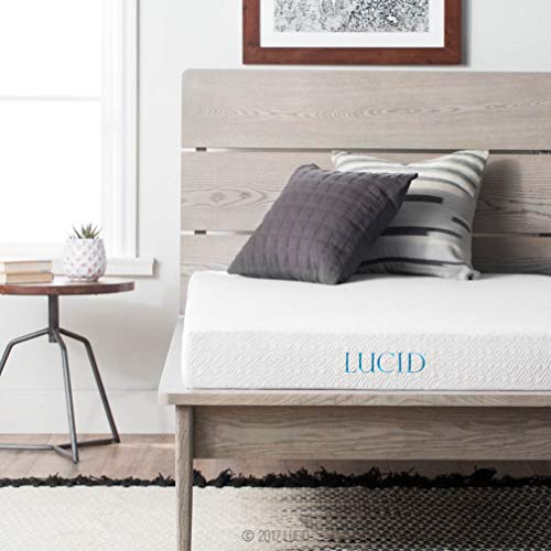 LUCID 5" GEL MEMORY FOAM DUAL-LAYERED CERTIPURUS RELAXED FIRM MATTRESS TWIN - Brand New