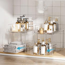 VTOPMART 2 PACK PULL OUT BATHROOM UNDER SINK ORGANIZER S-STANDARD - TRANSPARENT - Like New