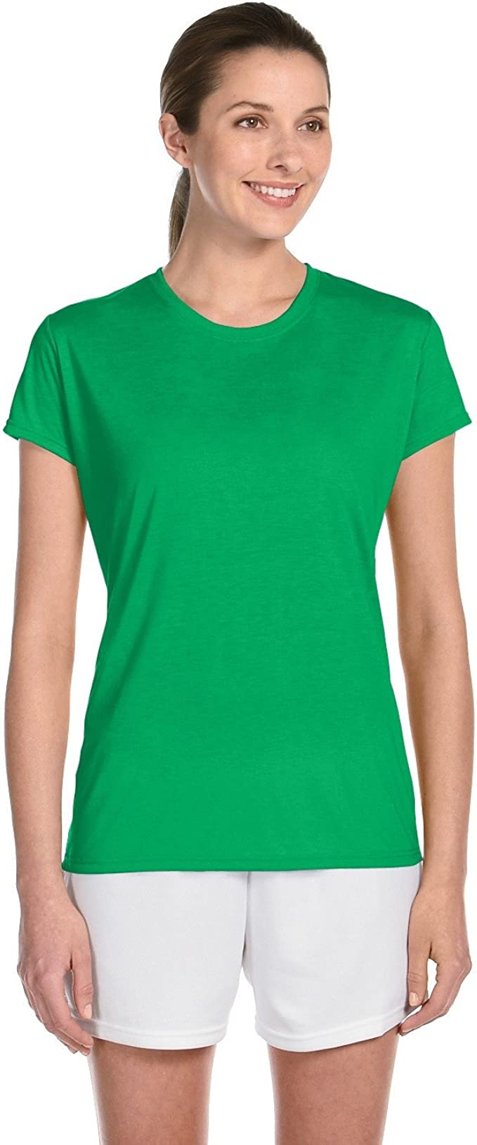 Gildan 42000L Ladies' Performance T-Shirt Irish Green S Like New