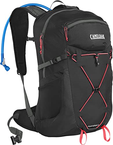 CAMELBAK WOMEN'S FOURTEENER 24 100OZ RESERVOIR HIKING - BLACK/FIERY CORAL - Brand New