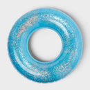 SUN SQUAD 42" RING TUBE - SLIVER GLITTERING/LIGHT/DARK BLUE - Like New