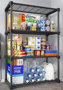 REIBII 4 Tier Wire Shelving Unit Expandable & Dividable 4 Shelves B0C4L5635P - Brand New