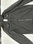 ANGELA BEBE MEN'S HOODED SWEATSUIT LONG SLEEVE FULL-ZIP - SIZE: MEN XL - BLACK - Brand New