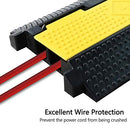 F COME 3 Pack Rubber Cable Ramp Hose Cable Protector Ramp 2 Channel B07Q7Z7812 - Brand New