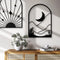 Glamativity 4 Pack Black Metal Wall Art, 3D Textured (MD007-1 SHO-Black Boho) - Like New