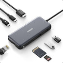 ANKER 555 USB-C HUB 8-IN-1 85W 4K 60HZ HDMI PORT 10GBPS A8686 - SPACE GRAY - Like New