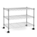 Simple Deluxe Heavy Duty 3-Shelf Shelving Unit 3 Tier Chrome 24.02" D x 13.78" W - Brand New