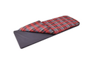 DUVALAY EXTRA-LARGE LUMBERJACK PATTERN MEMORY FOAM SLEEPING BAG DUVET - RED - Brand New