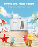 HAIMMY ICM-700A Ice Cream Maker Machine, 700ml Automatic No Pre-Freezing - White Like New