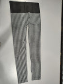 SHOSHO WOMEN'S LEGGINGS HIGH WAISTED CROP ACTIVEWEAR SIZE: M/L GRAY HOUNDSTOOTH - Like New