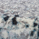 Decomall Vienna Area Rug Distressed Damask Shabby Chic Carpet 4'x6', Grey Blue - Like New