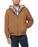 LEVI'S MEN'S WORKWEAR COTTON CANVAS HOODED BOMBER BROWN REGULAR & TALL - XL - Brand New
