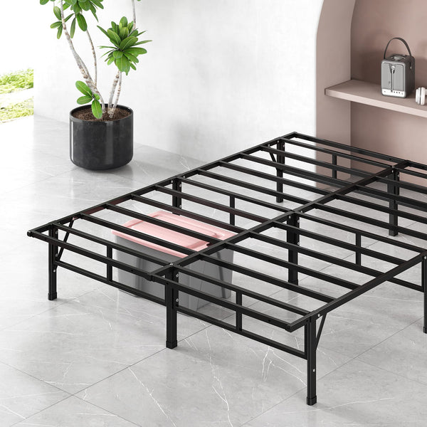 ZINUS SmartBase Compack Mattress Foundation, 14 Inch Metal Bed Frame - Queen - Like New