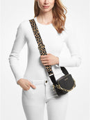 MICHAEL KORS JET SET SMALL DOUBLE ZIP CAMERA CHAIN CROSSBODY CHEETAH/BLACK MULTI - Brand New