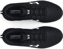 3026179 Under Armour W Charged Assert 10 Women Black/Black/White 8 Like New