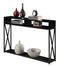 161889BL CONVENIENCE CONCEPTS TUCSON DELUXE CONSOLE TABLE WITH SHELF - BLACK - Like New